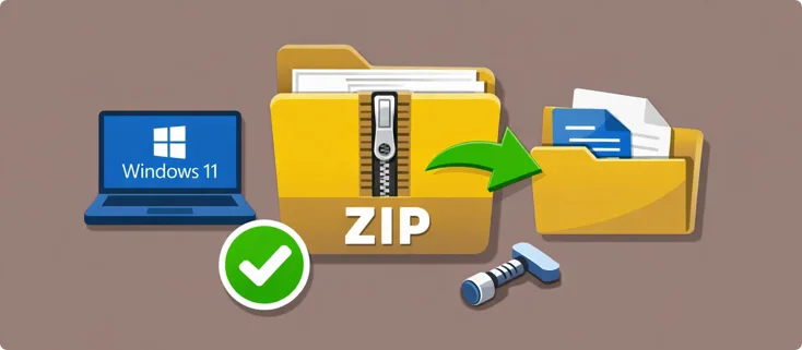 Cara Membuka File ZIP Tanpa Aplikasi Tambahan di Windows