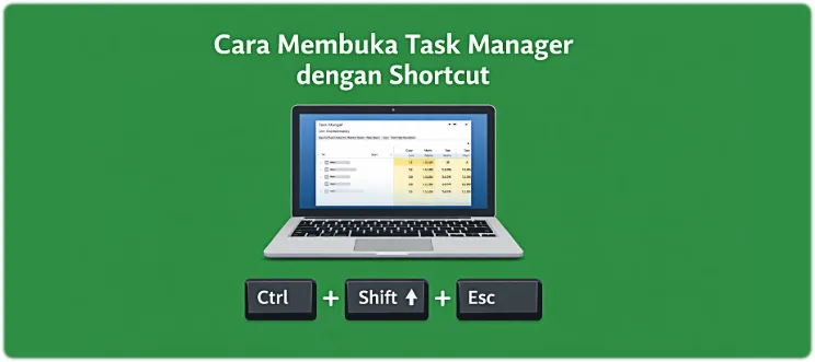 Cara Membuka Task Manager dengan Shortcut