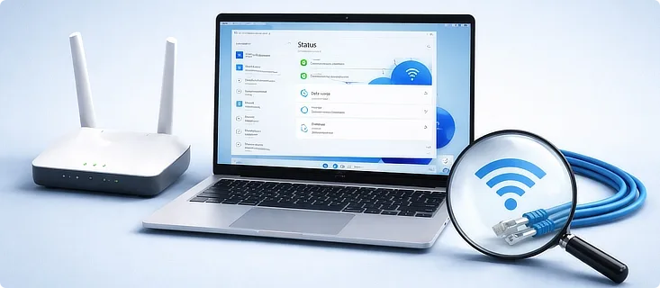 Cara Mengecek Status Jaringan di Windows 11
