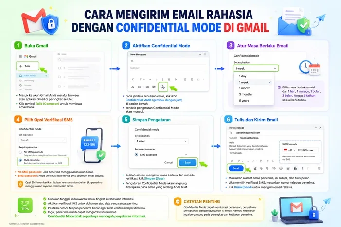 Cara Mengirim Email Rahasia dengan Confidential Mode di Gmail