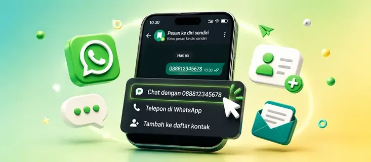 Cara Mengirim Pesan WhatsApp Tanpa Menyimpan Nomor Kontak