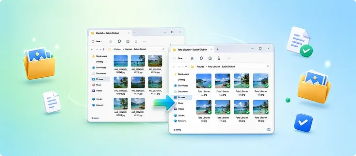 Cara Mengubah Nama Banyak File Sekaligus di Windows