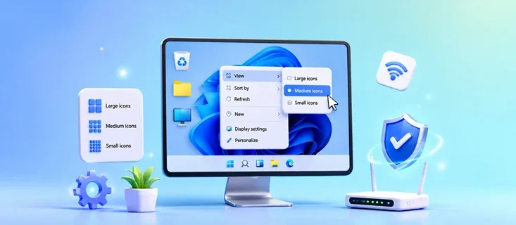 Cara Mengubah Ukuran Ikon Desktop di Windows 11