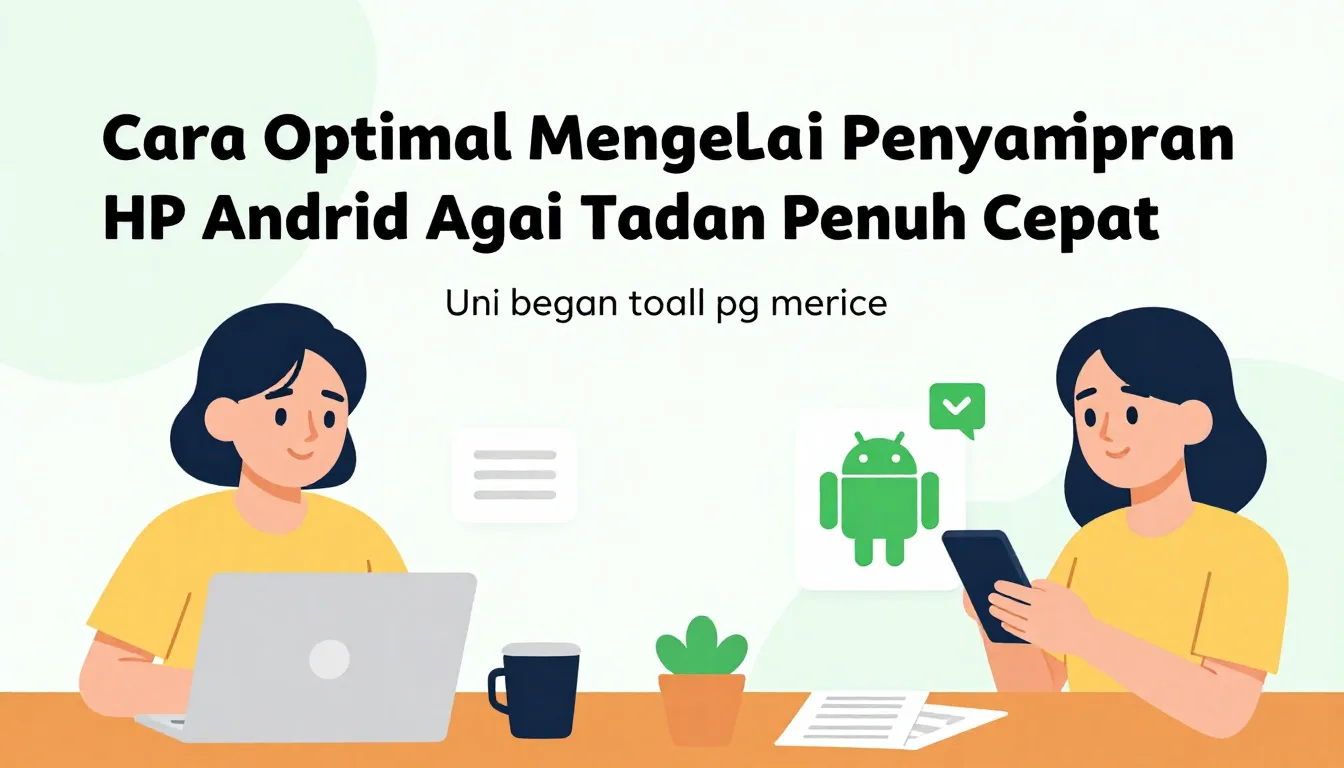 Cara Optimal Mengelola Penyimpanan HP Android Agar Tidak Penuh Cepat