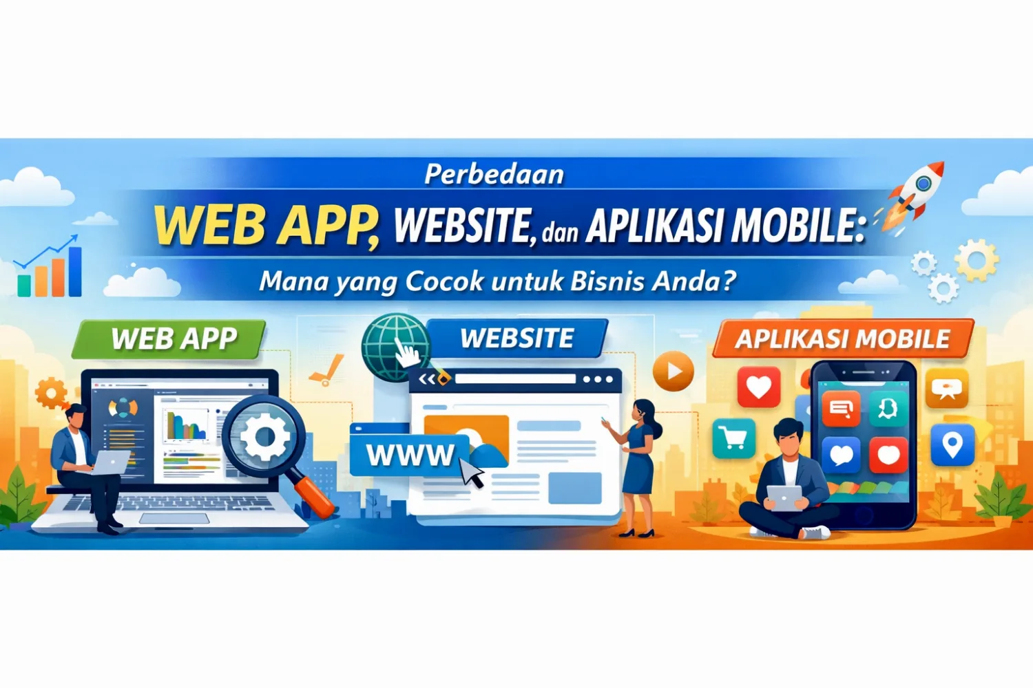 Perbedaan Web App, Website, dan Aplikasi Mobile: Mana yang Cocok untuk Bisnis Anda?