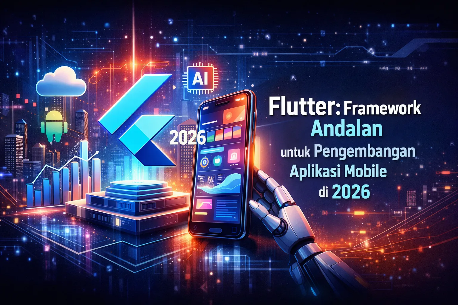 Flutter Semakin Dominan di 2026: Framework Andalan untuk Pengembangan Aplikasi Mobile Efisien dan Skalabel 1 Aplikita Enterprise - ChatGPT Image Feb 4 2026 01 03 05 AM