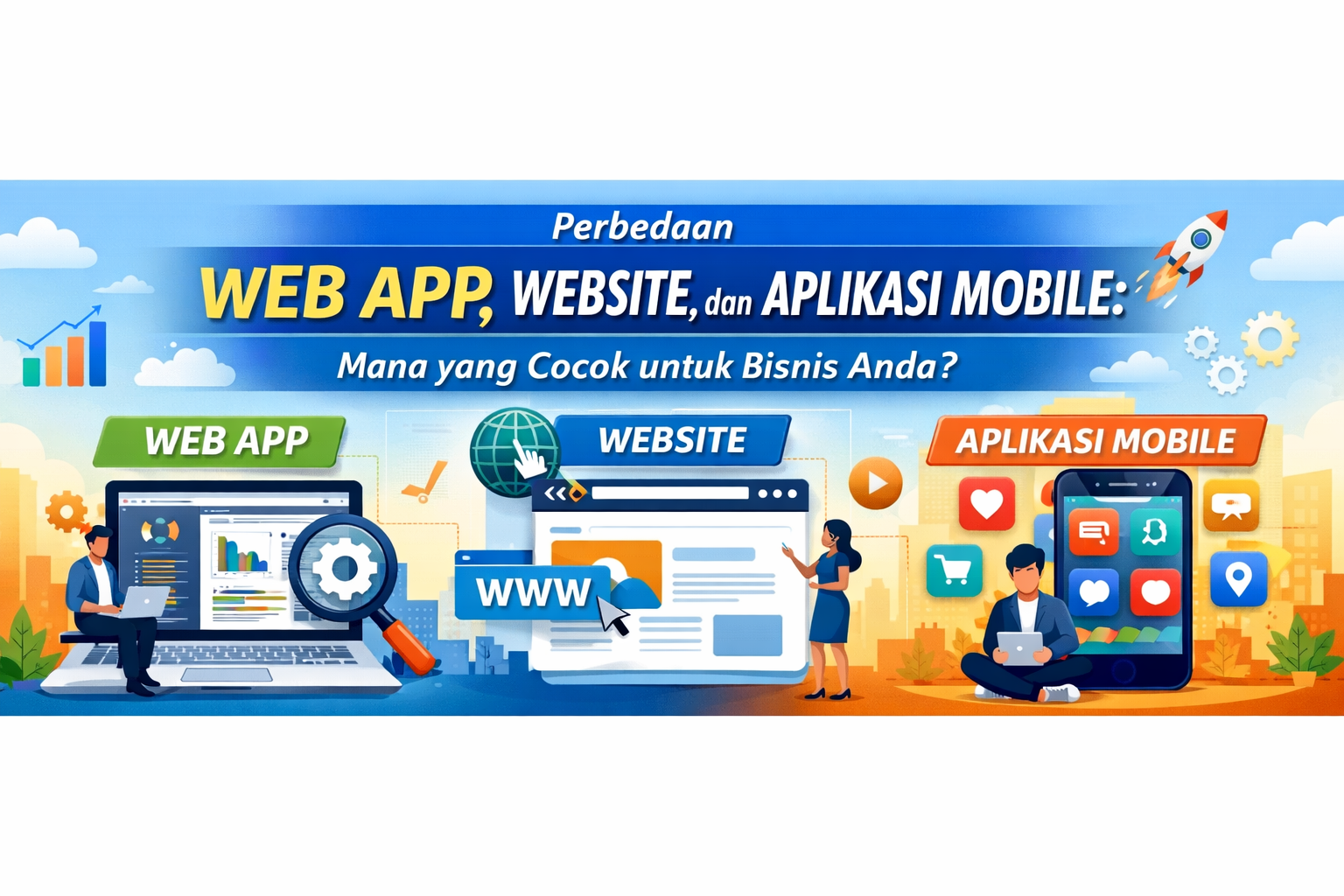 Perbedaan Web App Website dan Aplikasi Mobile Mana yang Cocok untuk Bisnis Anda