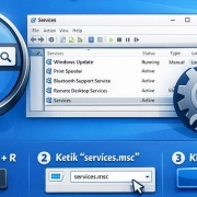 Aplikita Enterprise - Cara Membuka Services Manager di Windows