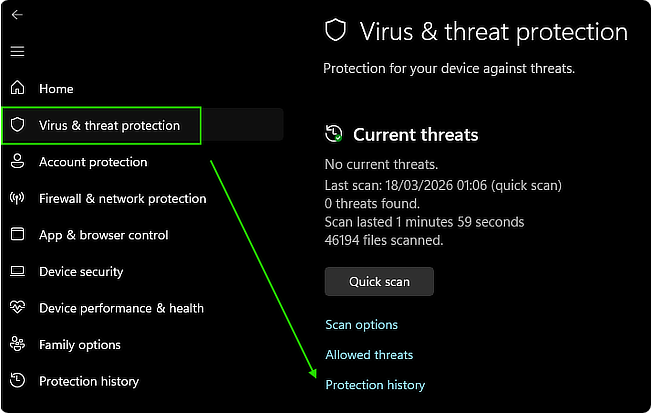 Aplikita Enterprise - Cara Memeriksa Riwayat Perlindungan di Windows Security2