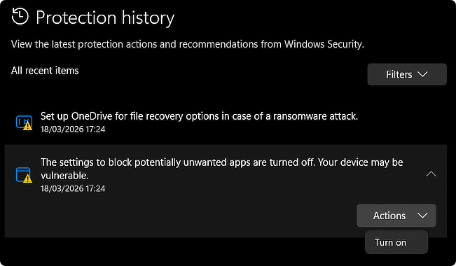 Aplikita Enterprise - Cara Memeriksa Riwayat Perlindungan di Windows Security3