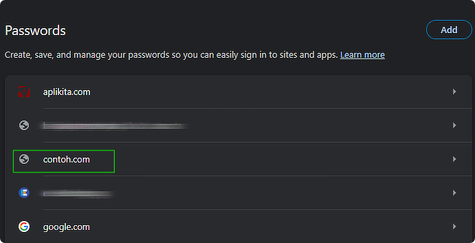 Aplikita Enterprise - Cara Menyimpan Password Secara Manual di Google Chrome5