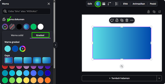 Aplikita Enterprise - Cara Membuat Efek Gradient Sederhana di Canva 1