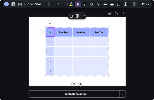 Aplikita Enterprise - Cara Menambahkan Tabel ke Desain Canva dengan Rapi 5