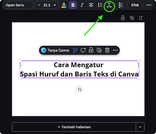 Aplikita Enterprise - Cara Mengatur Spasi Huruf dan Baris Teks di Canva 1