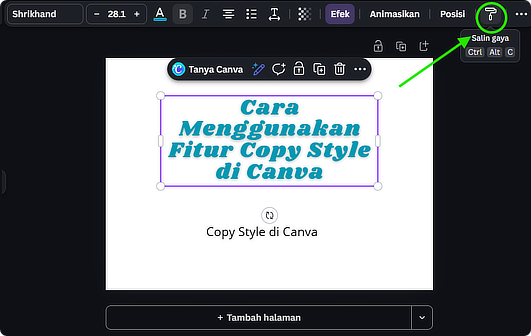 Aplikita Enterprise - Cara Menggunakan Fitur Copy Style di Canva 1