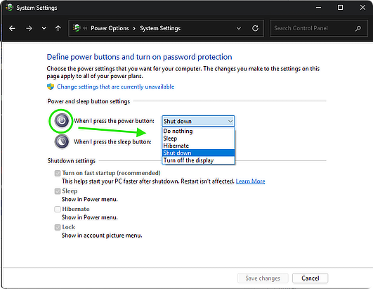 Aplikita Enterprise - Cara Mengubah Perilaku Tombol Power Tanpa Mematikan Laptop 3