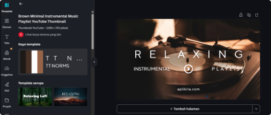 Aplikita Enterprise - Cara Membuat Thumbnail YouTube di Canva Gratis 4