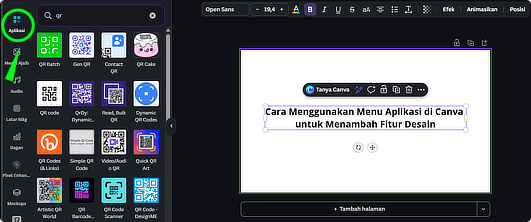 Aplikita Enterprise - Cara Menggunakan Menu Aplikasi di Canva untuk Menambah Fitur Desain 1