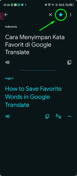 Aplikita Enterprise - Cara Menyimpan Kata Favorit di Google Translate 1