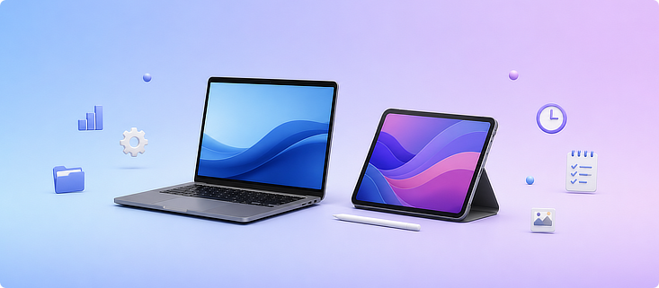 Aplikita Enterprise - Laptop vs Tablet untuk Produktivitas Mana Lebih Efisien